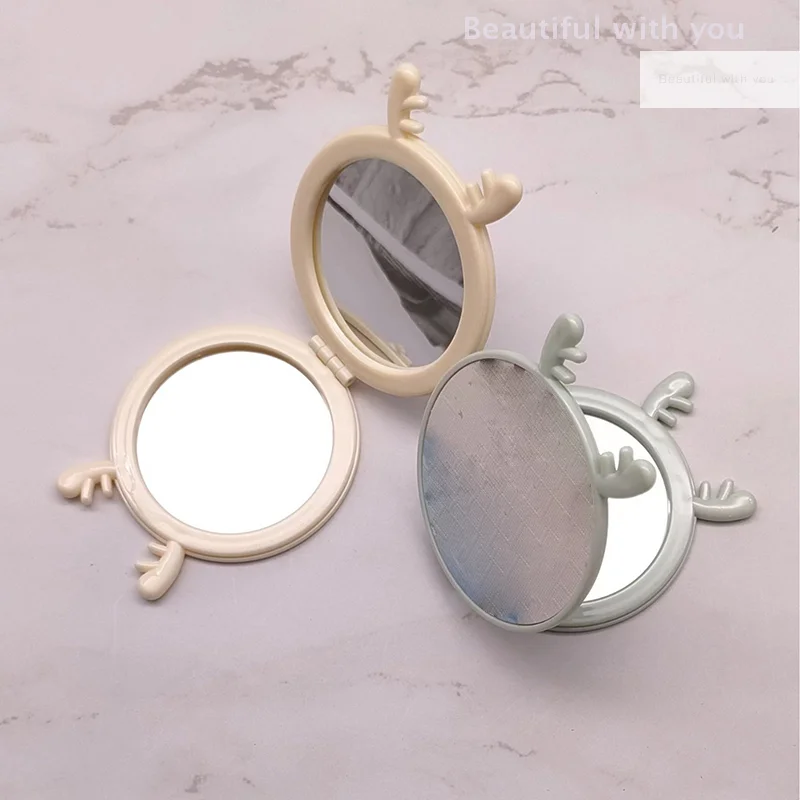

Foldable Makeup Mirror Mini Flowers Makeup Vanity Mirror Portable Hand Mirrors Double-Side Compact Mirror Pocket Cosmetic Mirror