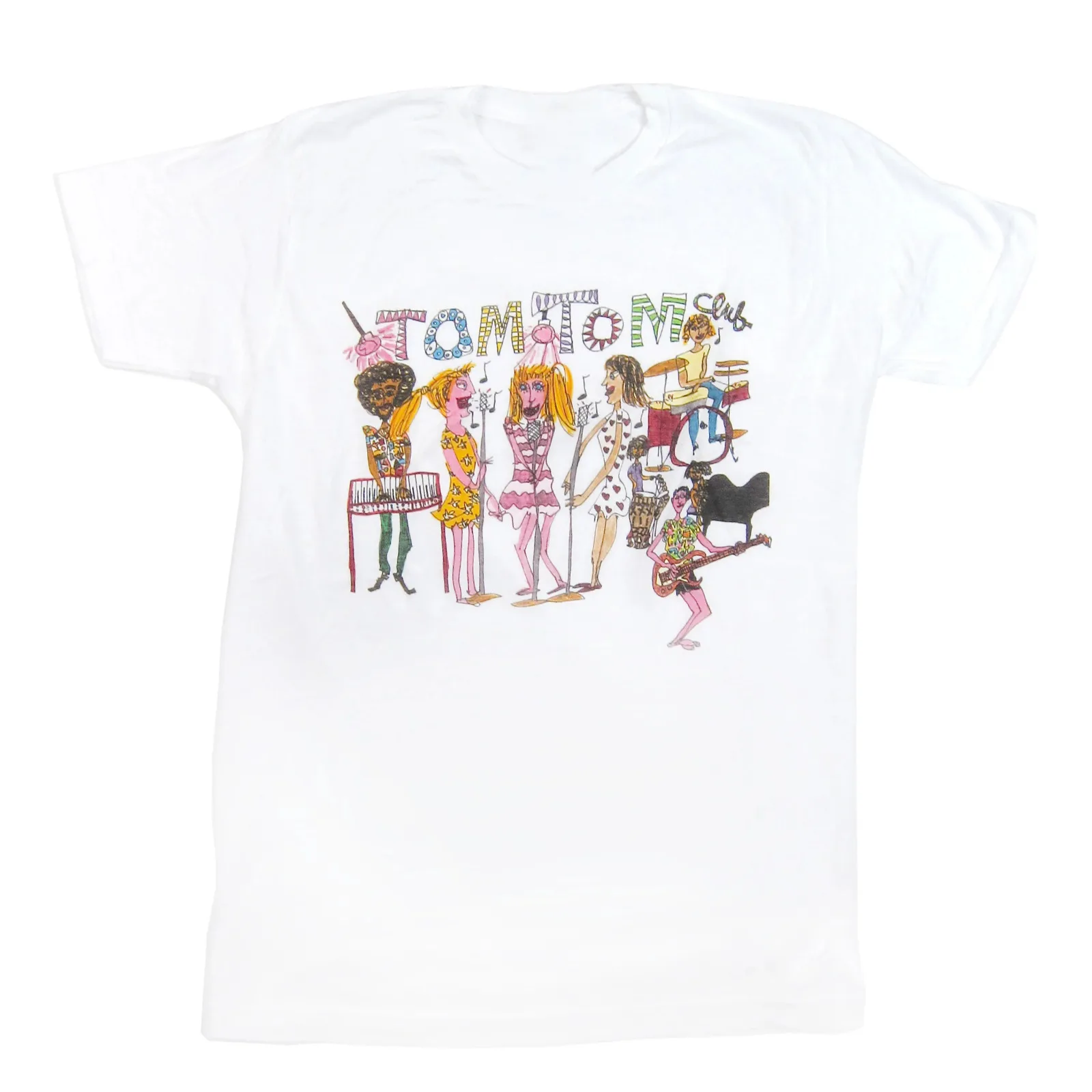 Tom Tom Club band Art T-shirt White Unisex Cotton Tee All Sizes 1F264