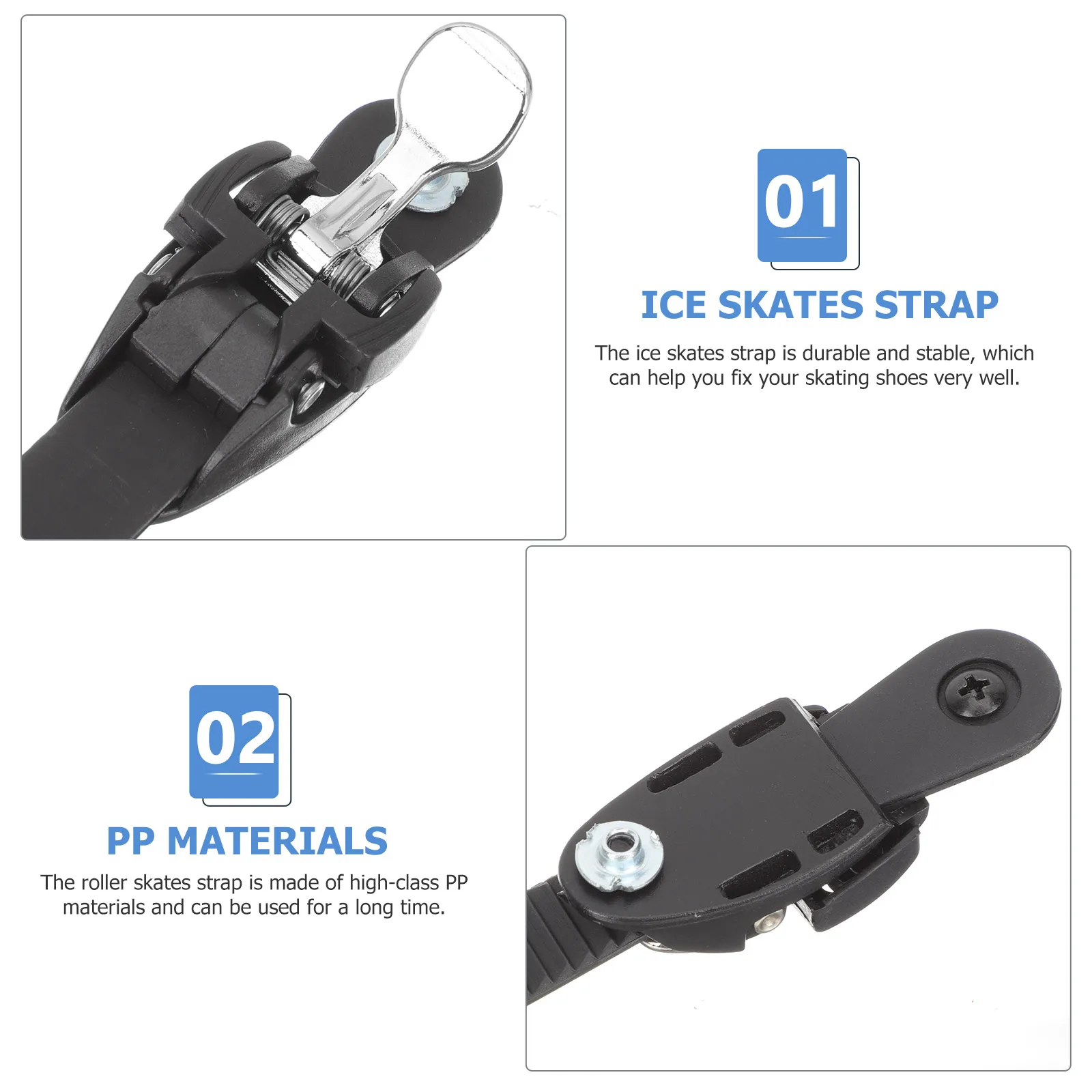 

1pc Roller Skates Buckle Adjustable Skate Shoe Fixing Strap Durable PVC Outdoor Skating Accessories Speed Hockey Roller Skating