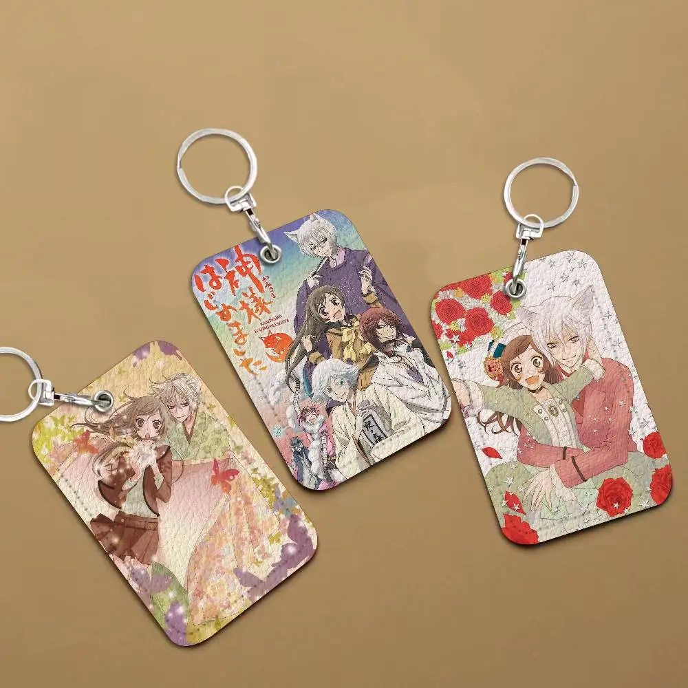 

Anime K-Kamisama Kiss Hajimemashita-MT Sleek Leather Card Sleeve with Keyring Lightweight Wallet for Daily Carry