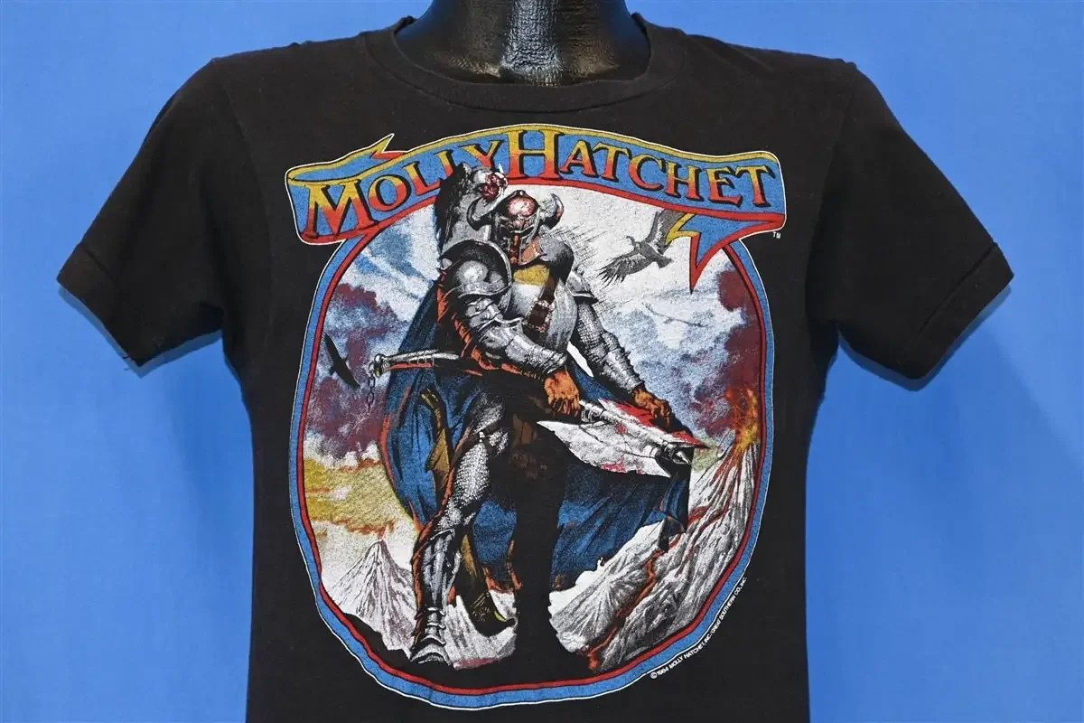 80s Molly Hatchet The Deed Is Done Tour 1985 1986 Rock Concert T Shirt Small
