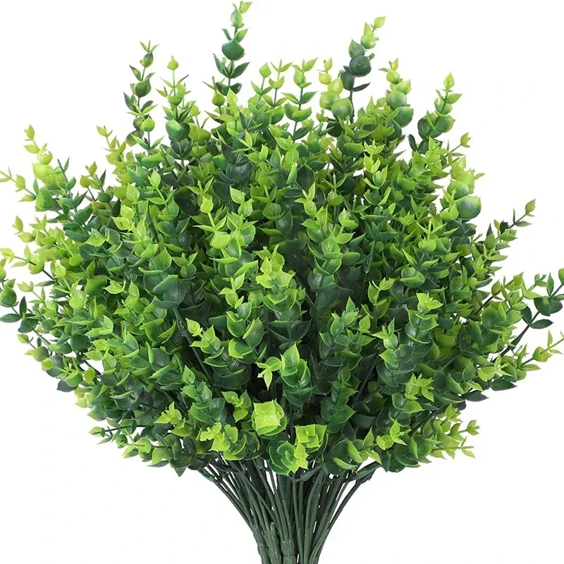 

High Qualit 35CM Artificial Plants Green Eucalyptus Christma Wreath For Wedding Home Balcony Bonsai Decoration DIY Shooting Prop