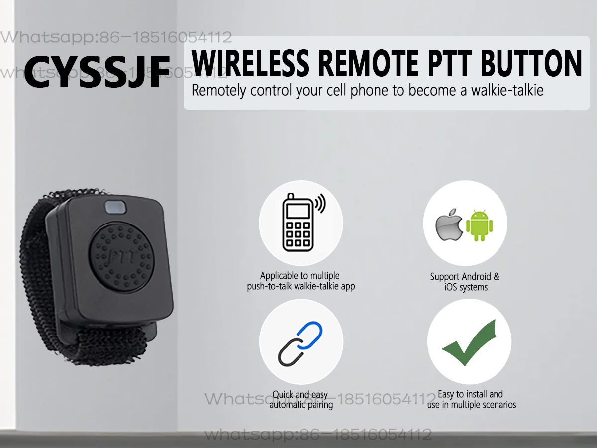 Bluetooth PTT switch waterproof PTT button for IOS and Android cars