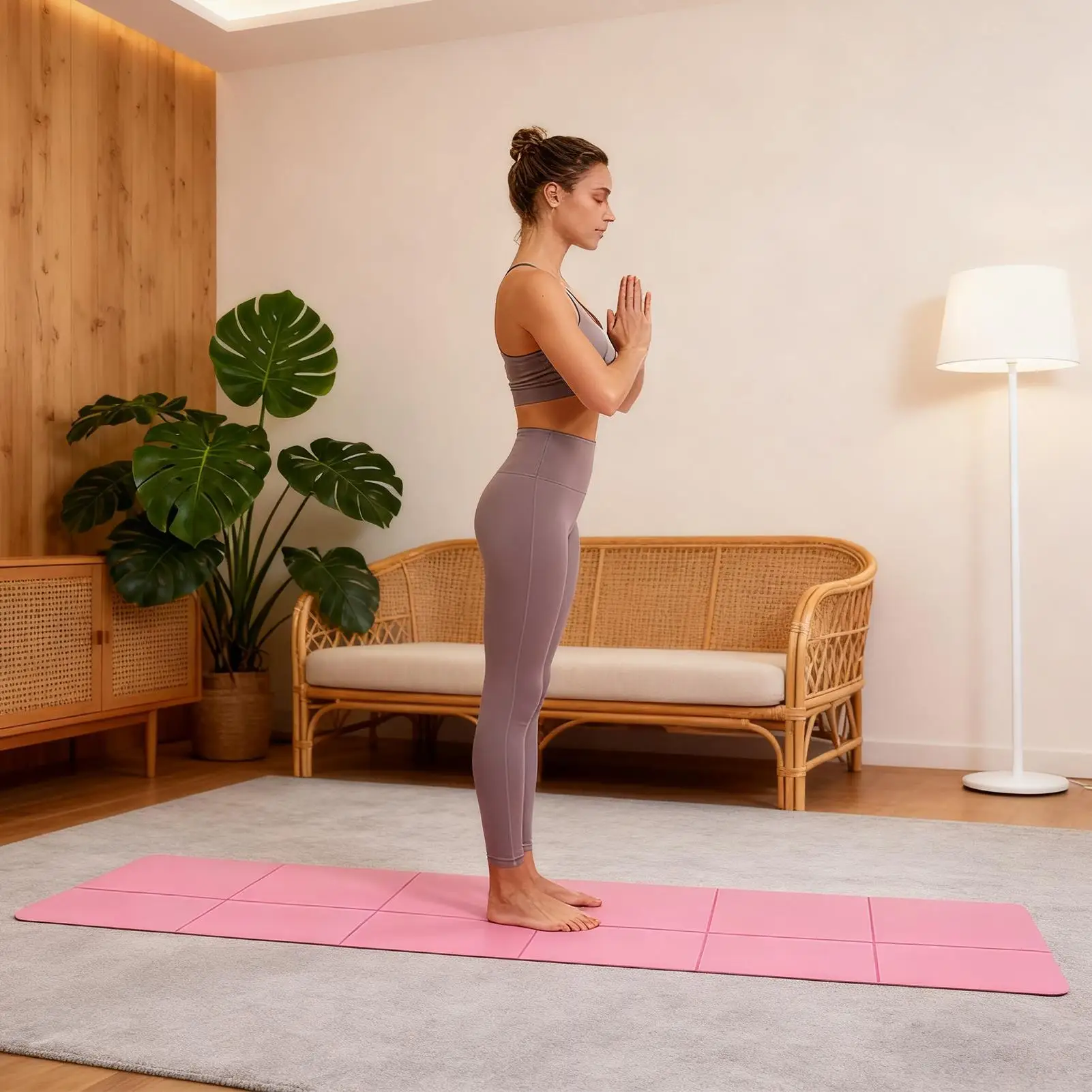 

Yoga Mat Foldable 72 X 24 Inch Stretching Pad Fitness Mat For Women Yoga Workout Exercise Pilates Travel Home Gym Nap