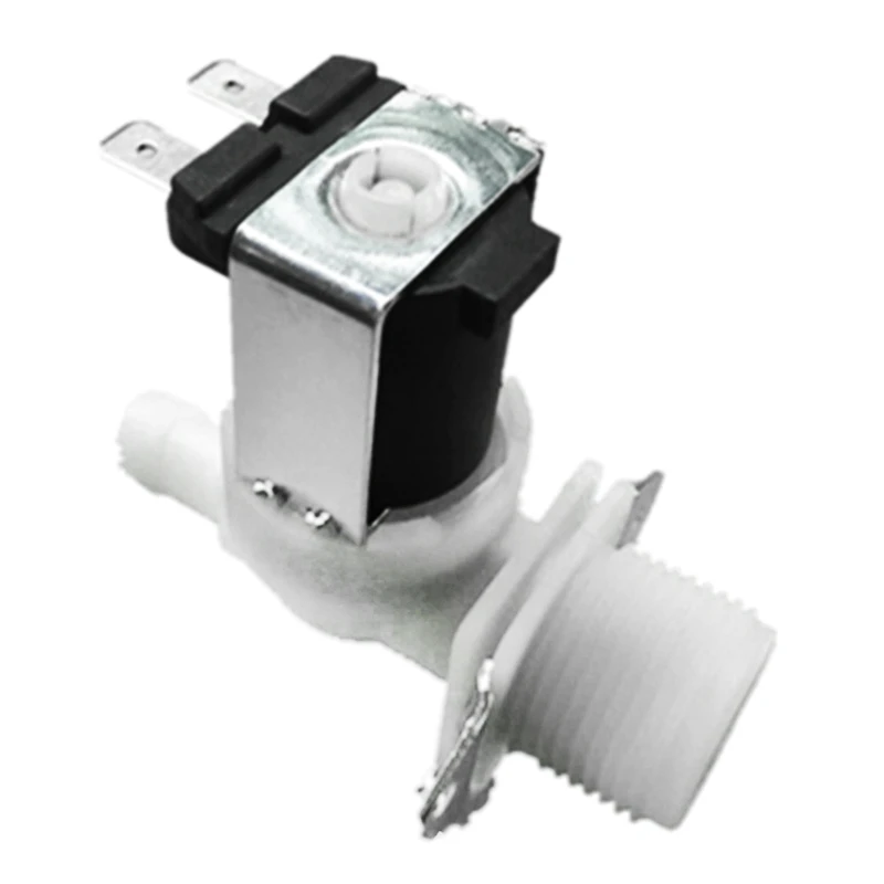 Válvula de Água Solenoide 220v 12v 24v Entrada Elétrica Válvula de Água Solenóide Rosca Masculina para Máquina de Lavar Louça