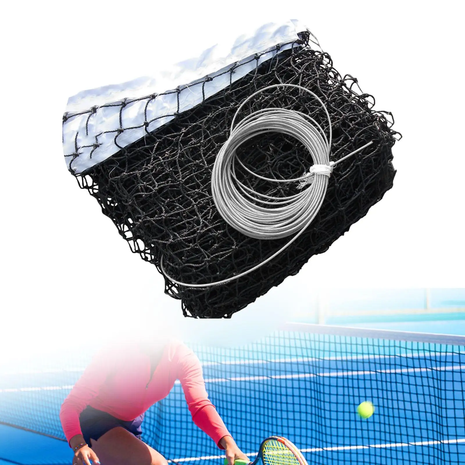 

Standard Tennis Net for Professional Competition Uniform Mesh Courtyard Quick