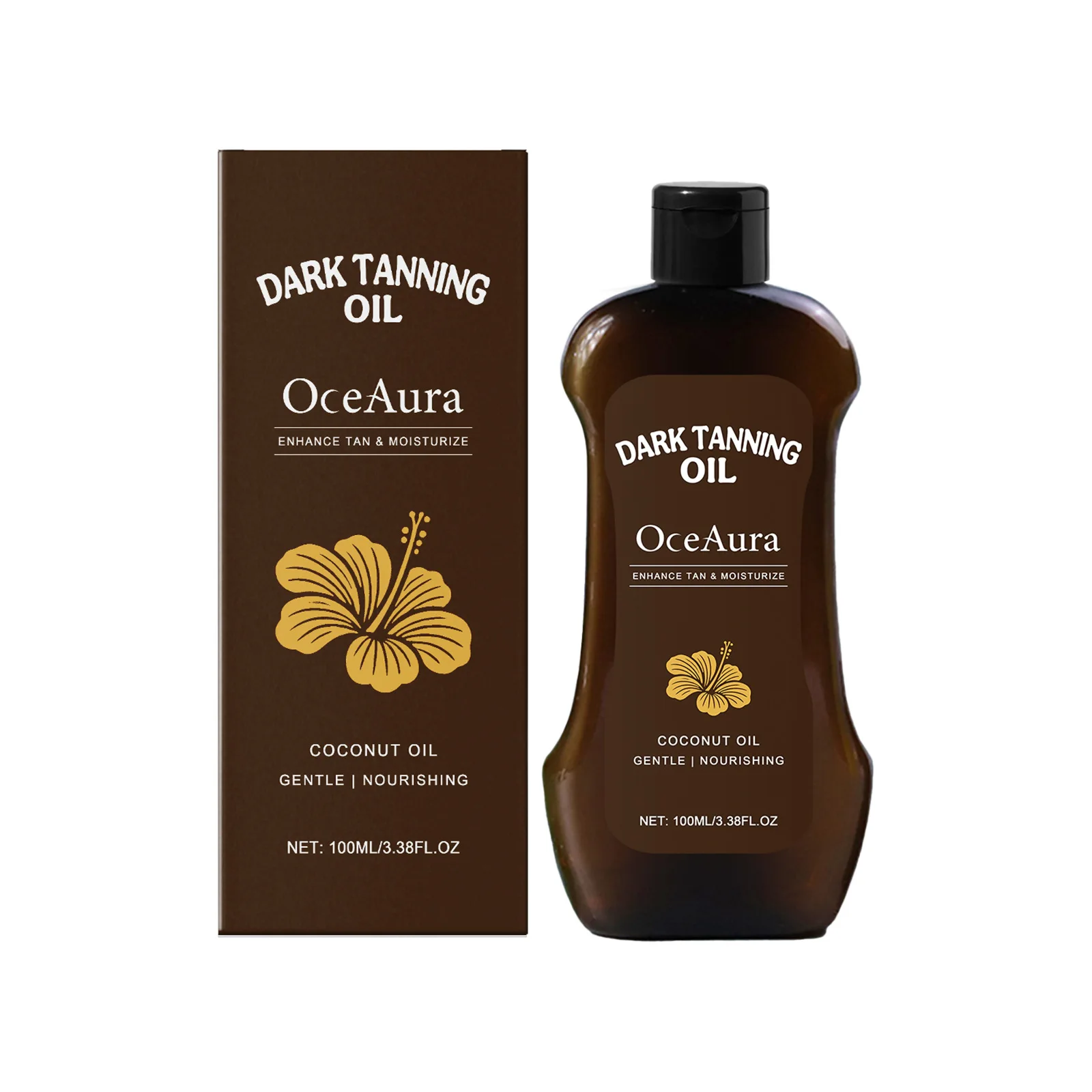 Huile de bronzage OceAura, lotion hydratante profonde, nourrissante, régénérante pour la peau, bronz