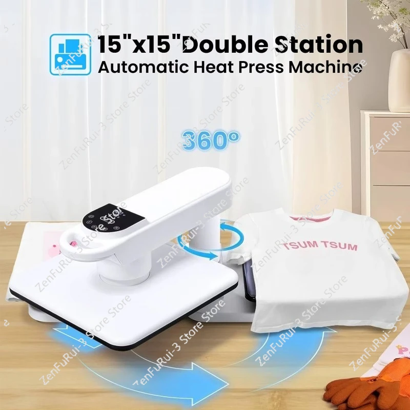 AP8-D Automatic Smart T-Shirt Hot Press 15x15 
