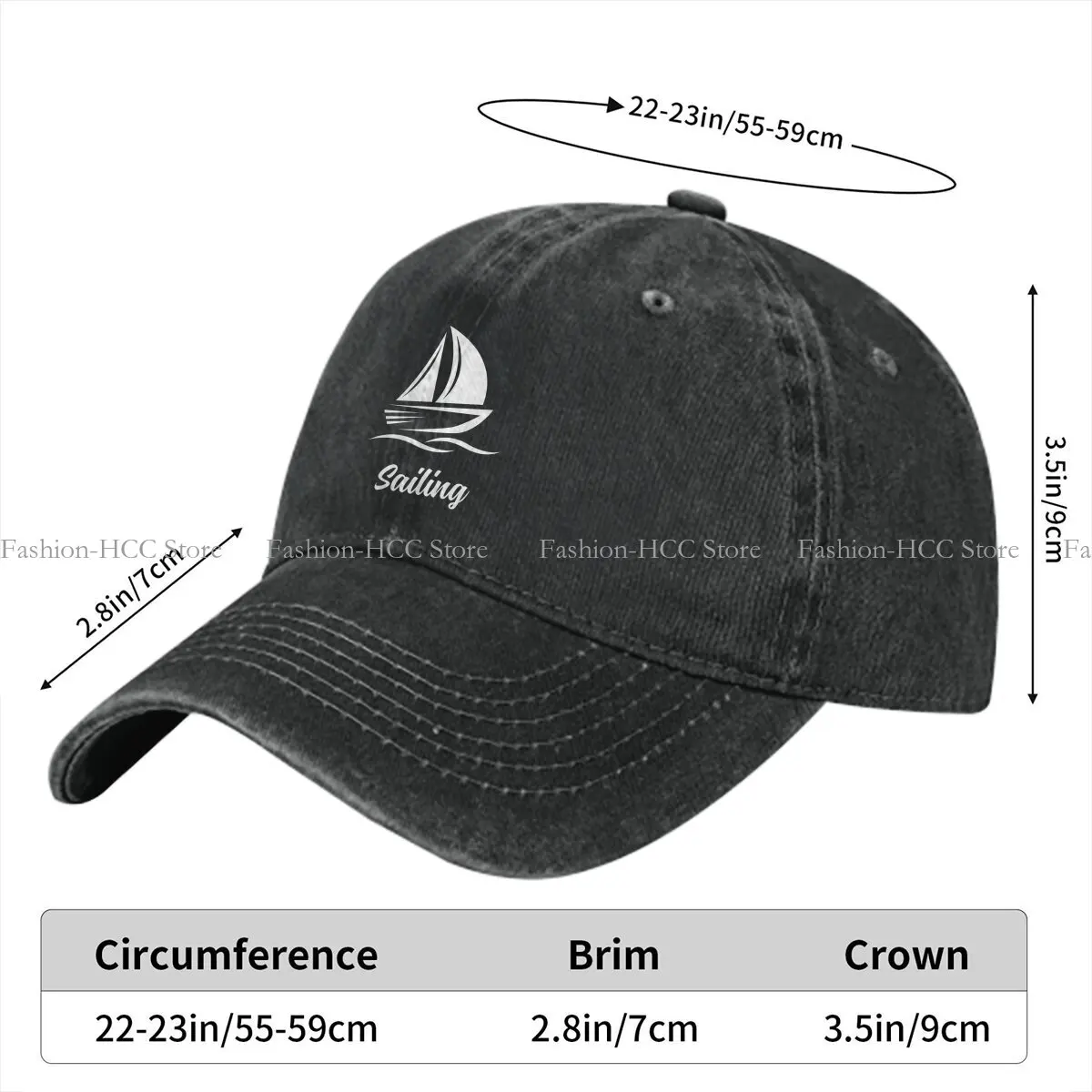 Copy Of Sailing Baseball Caps Peaked Cap Sailing Sun Shade Hats for Men Women