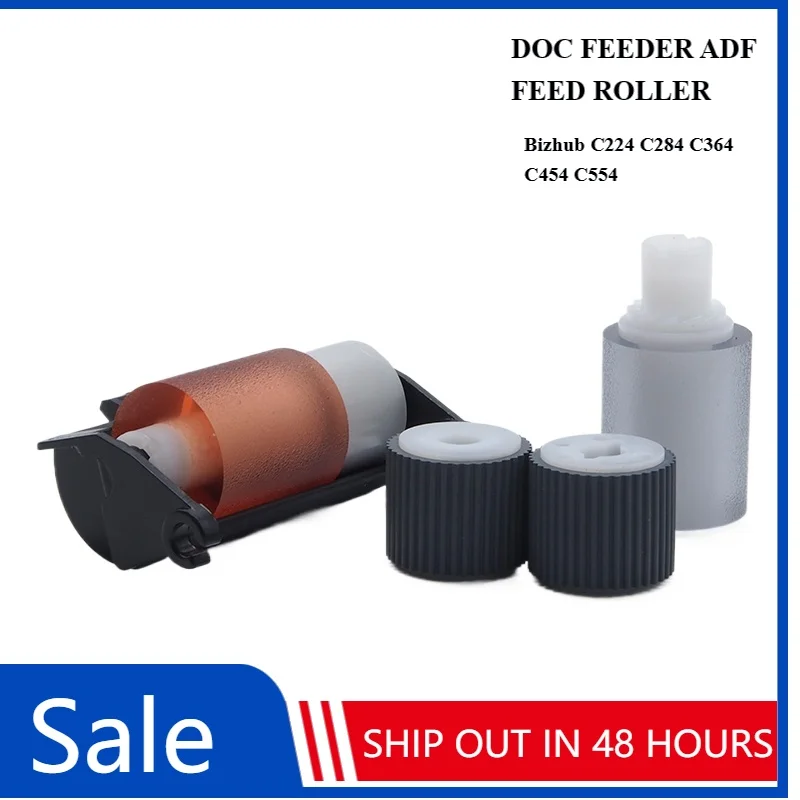 1PCS DOC FEEDER ADF FEED ROLLER FOR KONICA MINOLTA BIZHUB C224NC28 C364 C454 C554