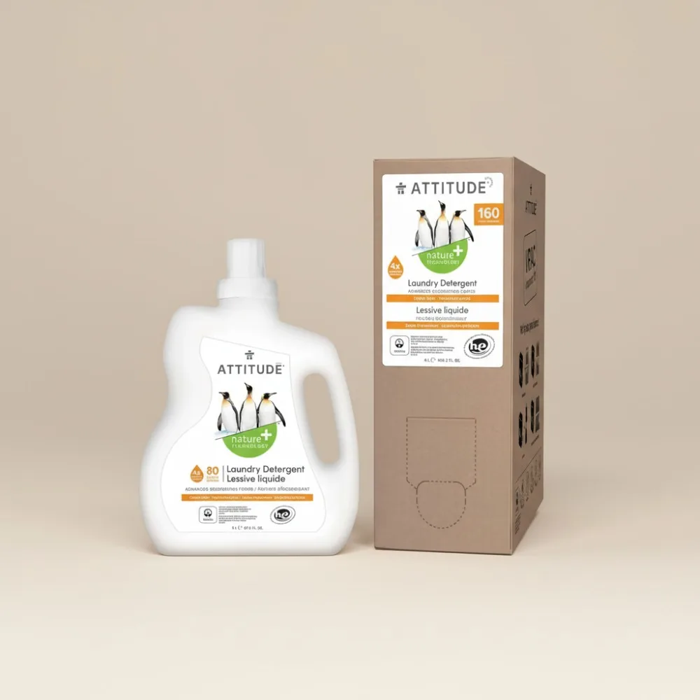

Plant-Based Laundry Detergent Bundle, Vegan & Cruelty-Free, HE Compatible, Citrus Zest Scent, 240 Loads Total for Sensitive Skin