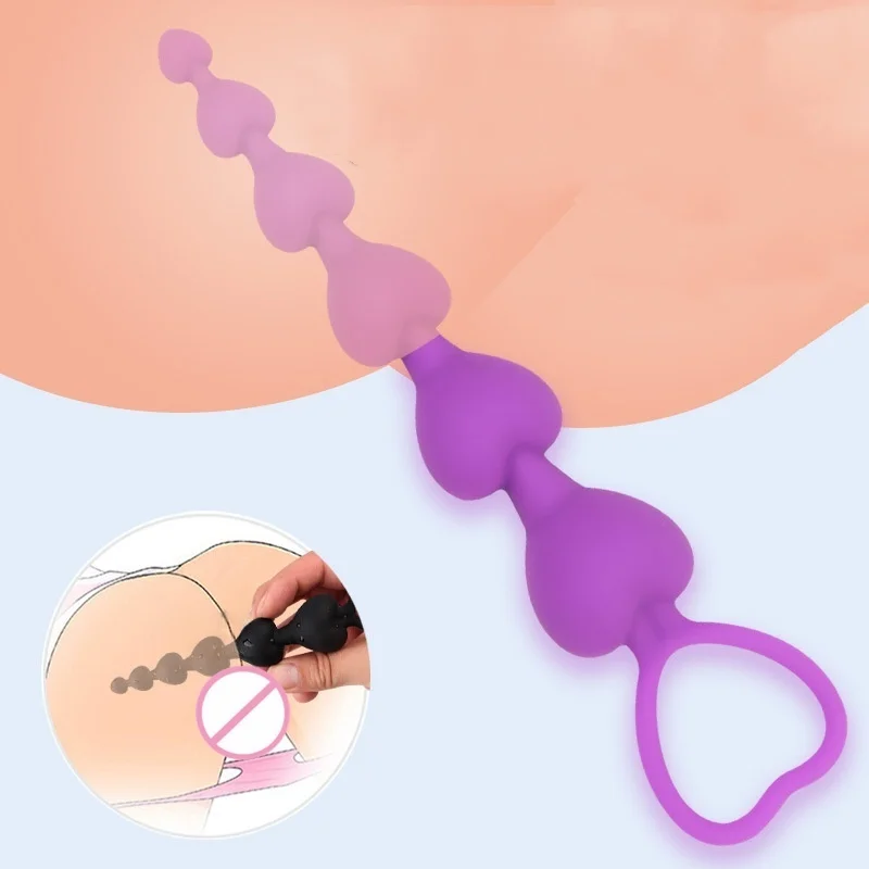 이국적인 액세서리 항문 구슬 플러그 전립선 마사지기 페티쉬 항문 확장기, 성인 게임, 에로틱 상점 제품, 여성용 섹스 토이, 게이