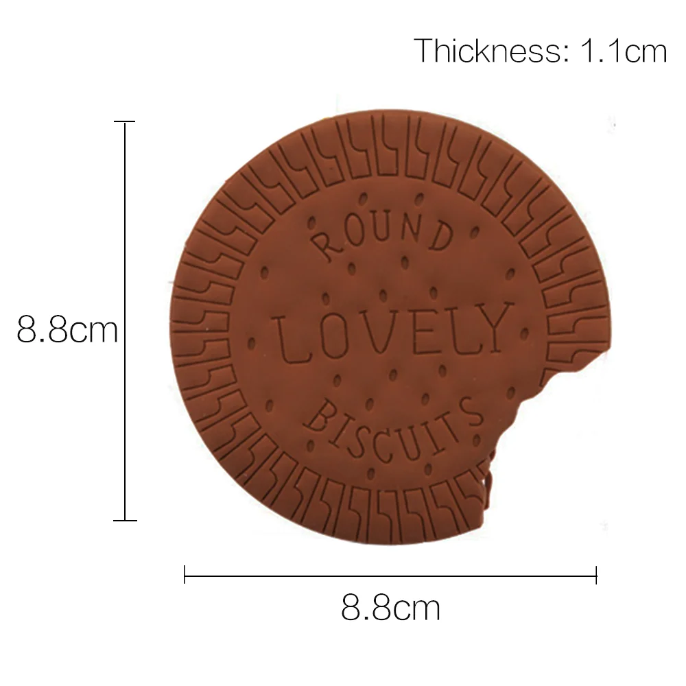 STONEGO-Bloc de notas con forma de galletas de Chocolate para estudiantes, Bloc de notas con forma de dibujos animados, bonito y rasgado, para