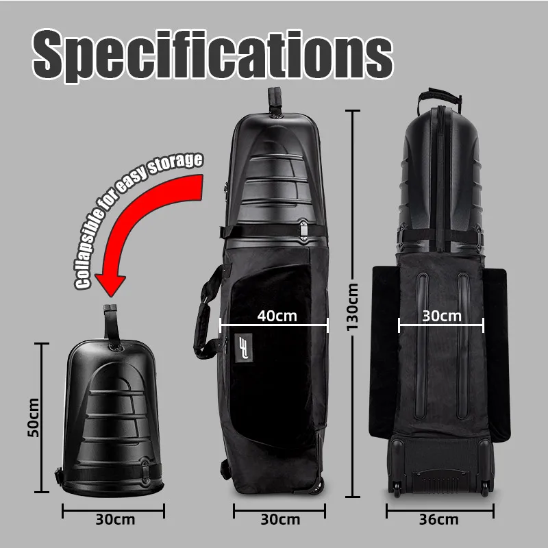 PLAYEAGLE 2025 New Model Suitable For Golf Aviation Bag Nylon Hard Shell Travel Bag With Wheels Unisex Airplane Checked Bag