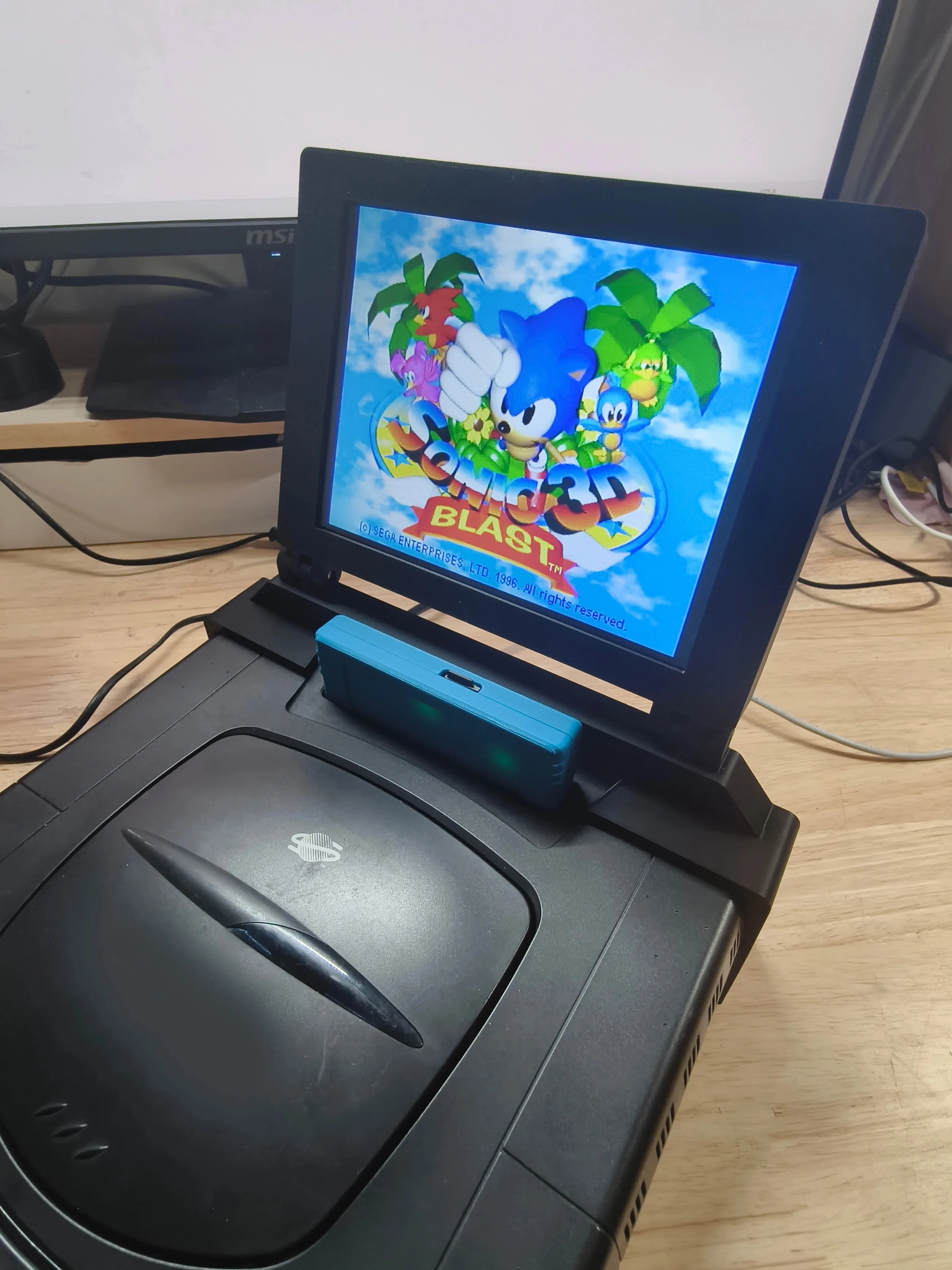 

8-дюймовая игровая консоль SEGA Saturn Saroo SS в стиле ретро, портативный мини-монитор со стереосистемой для консоли SEGA Saturn SS