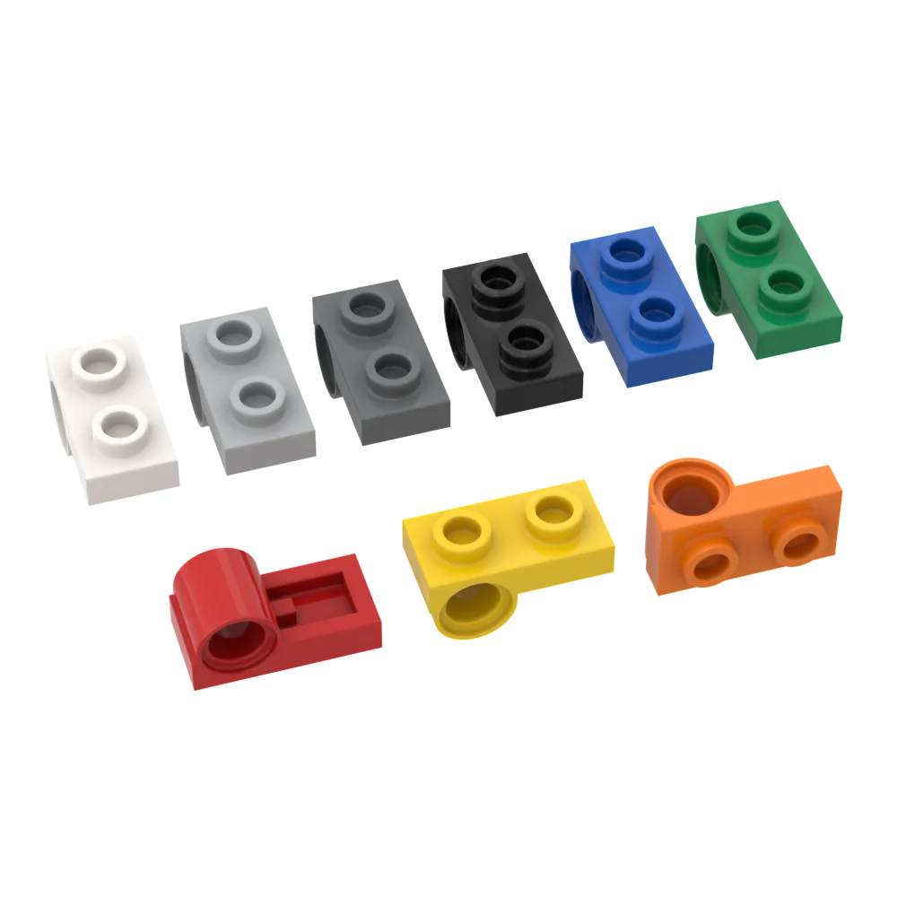 20 Pcs 18677 Parts Plate Special 1x2 with Pin Hole Bottom Side Assembly Building Blocks 100% Compatible High-Tech Bricks Toys