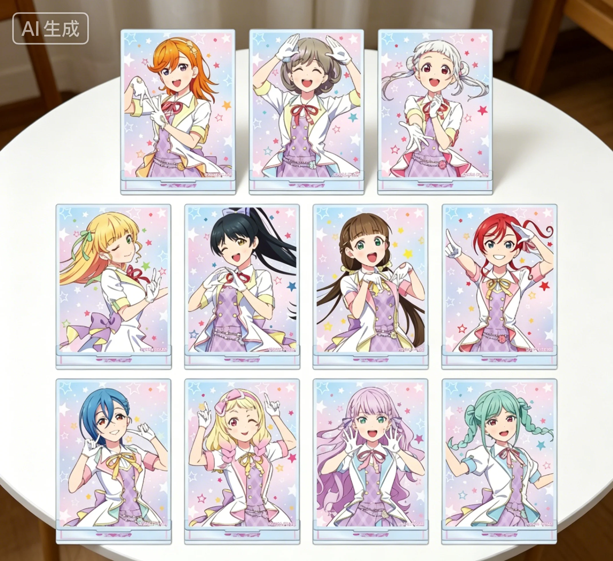 Love Live! Superstar !! MIRACLE NEW STORY Ver Kanon Shibuya – Support rectangulaire en acrylique, modèle de plaque, porte-clés, décoration de bureau
