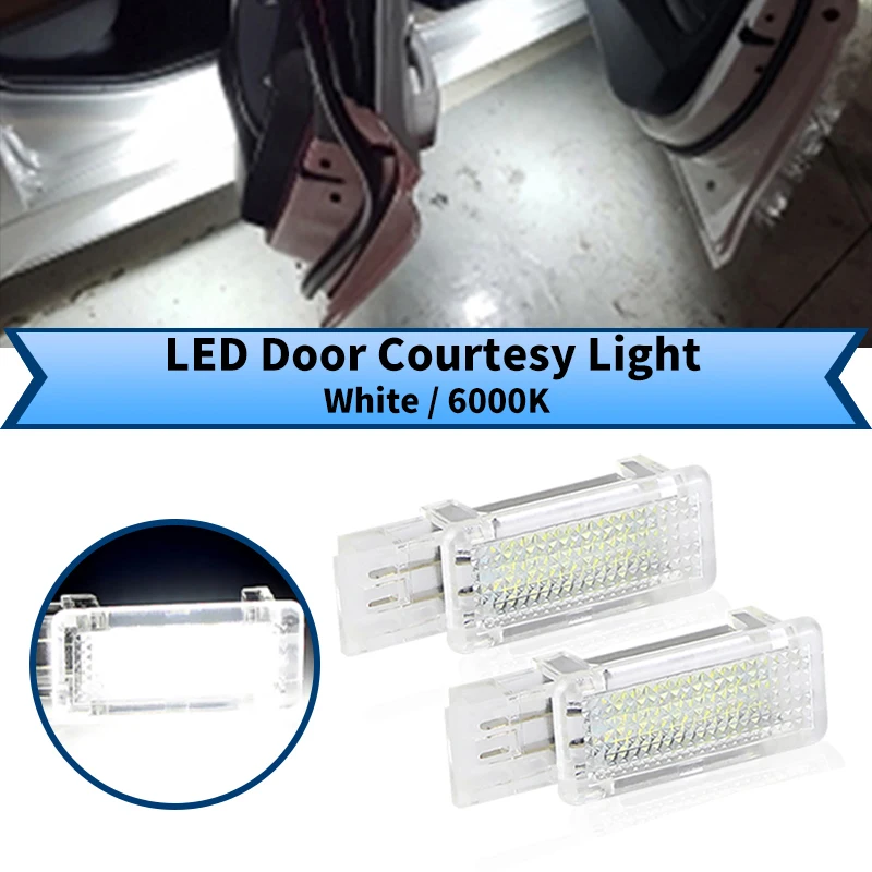1/2PC LED Side Door Courtesy Light for Mercedes-Benz X156 C117 W246 W176 W639 W240 W209 W203 Wagon Sedan/R199/R171 Footwell Lamp