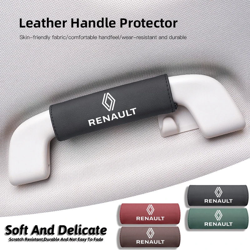 Car Roof Armrest Handle Cover Interior Pull Gloves Protection For Renault Fluence Latitude Laguna Clio Koleos Megane Espace