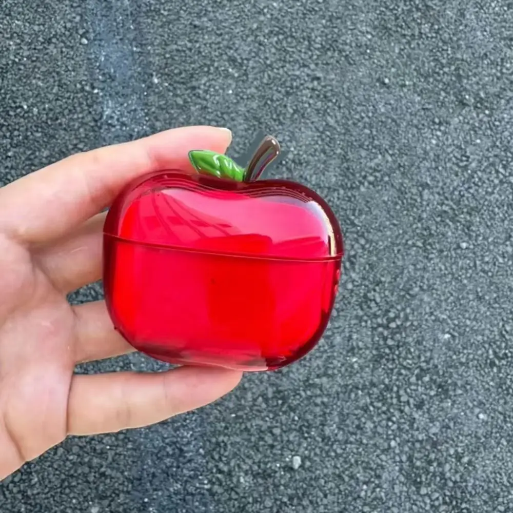 Funda para auriculares con revestimiento de TPU, carcasa protectora antideslizante para auriculares con frutas, transparente 3D a prueba de caídas para AirPods 3/4 / Airpods Pro 2/1