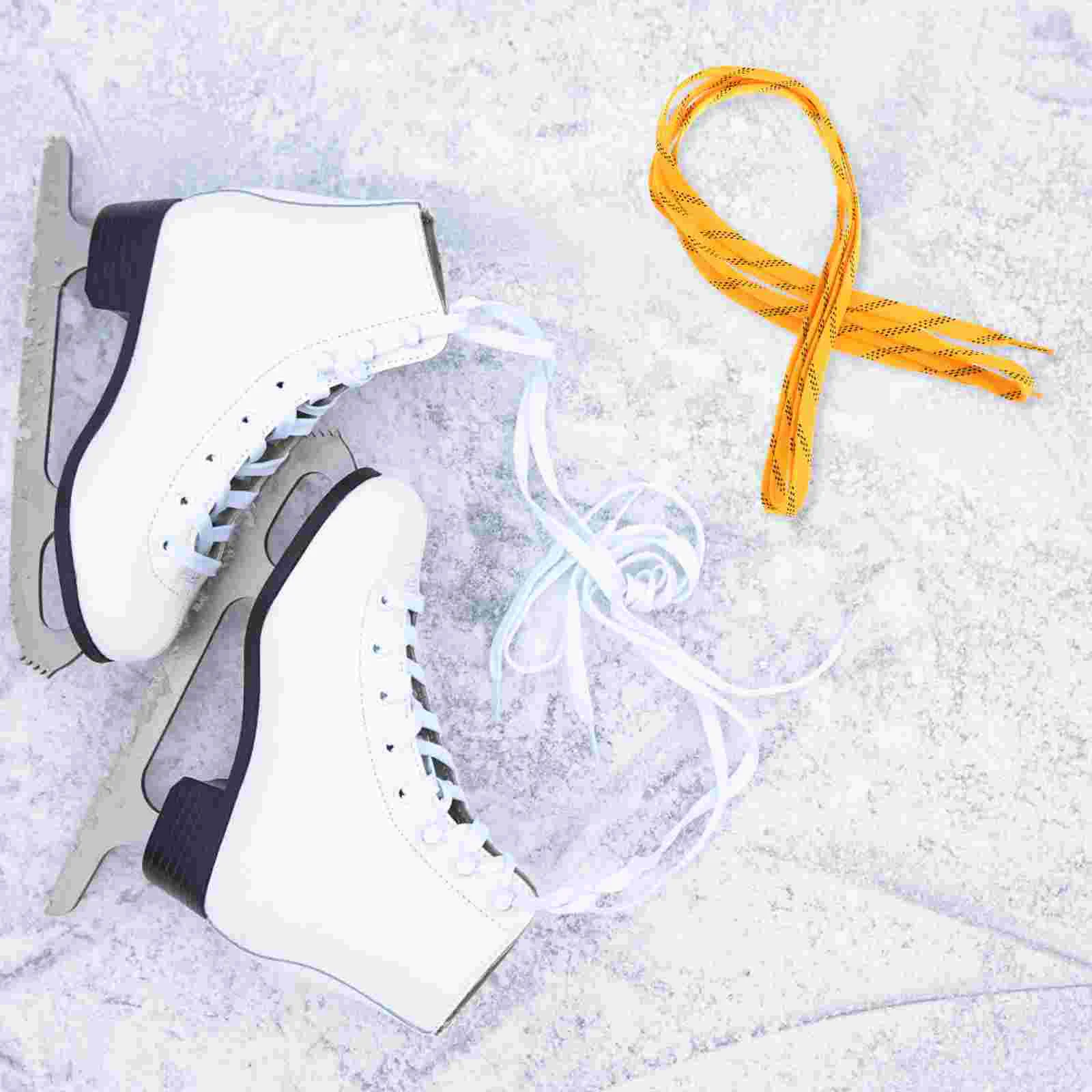 All-Match Shoelaces Flat Shoes Ice Skates Hockey Ties Work Black Sneakers for Men