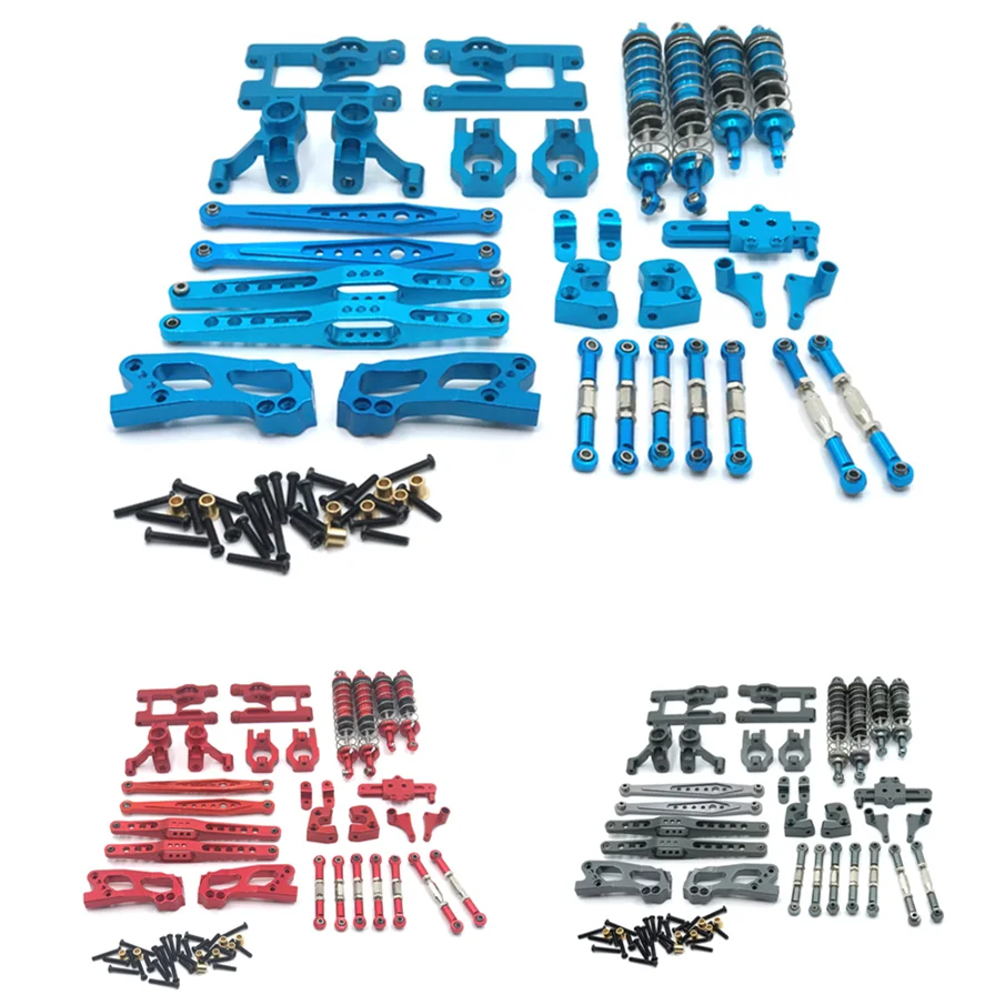 

1/12 Wltoys 12423 12427 12428 FY-03 комплекты металлических обновленных деталей, поворотный рычаг, тяга, амортизатор 1:12, аксессуары для радиоуправляемых автомобилей