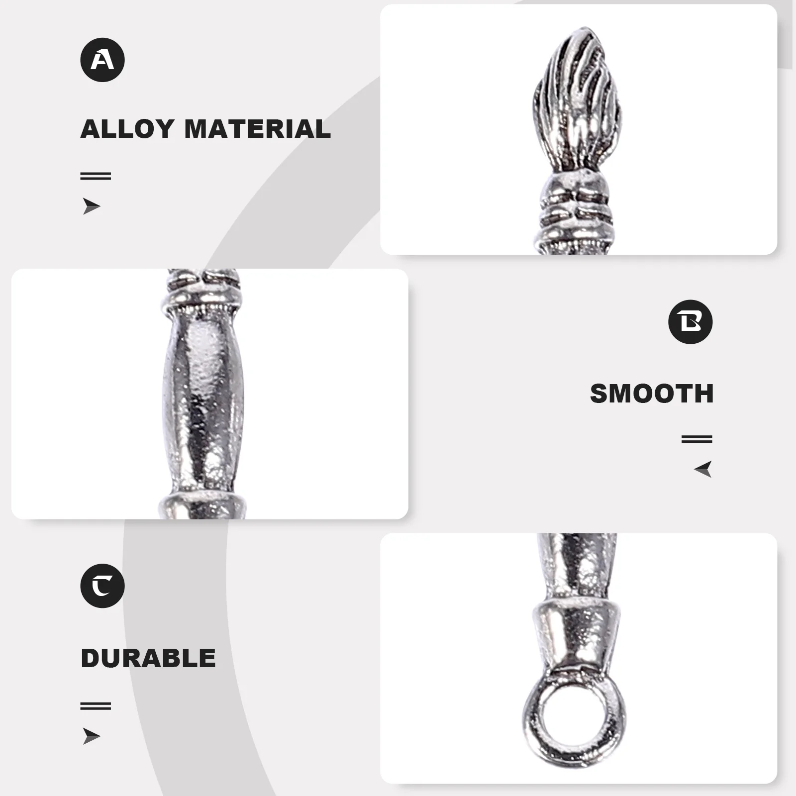 

100Pcs DIY Ink Brush Alloy Charms Jewelry Making Material Necklace Bracelet Earrings Keychain Hanging Ornament