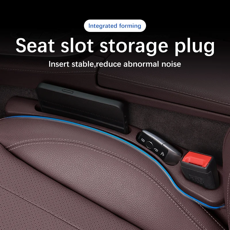 2PCS Car Seat Gap Strip Crevice Organizer Storage Filler For Volkswagen VW Taigo Interior Accessories