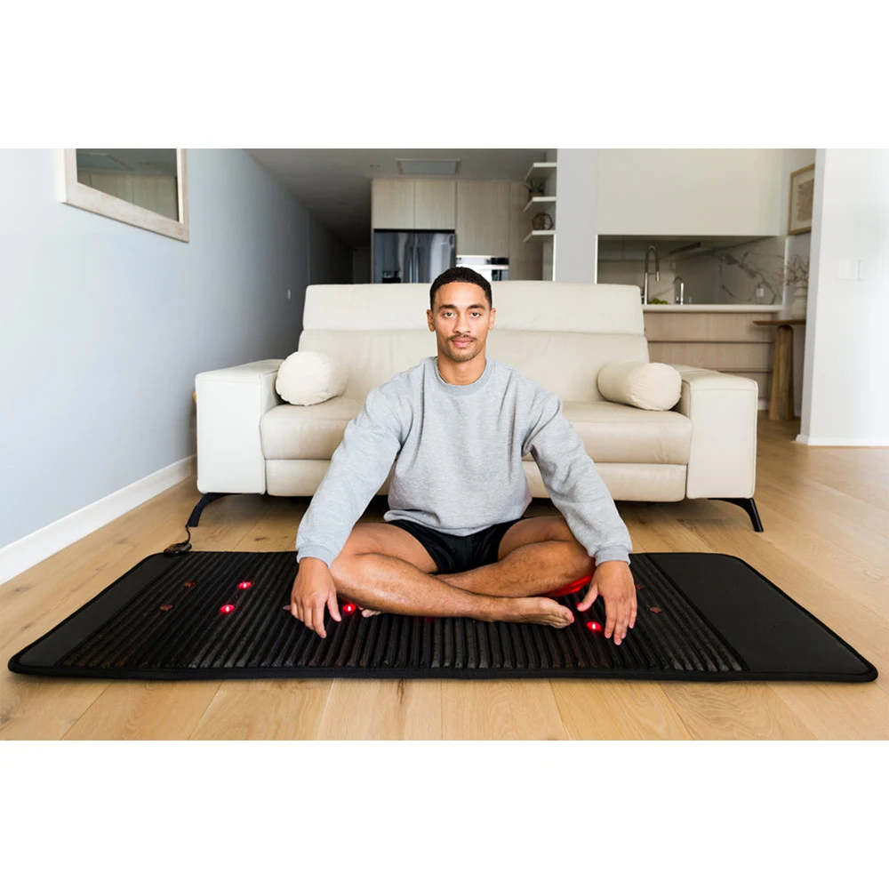 

Factory Price Infrared Yoga Therapy Mat With Negative Ion Magnetic Stone And Red Light For Health And Rehabilitation