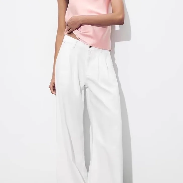

Summer New Sle Women's Silk Satin Bal Hanging Collar Top Quali Feel Commute Sle Loose Fit Polyester Fiber