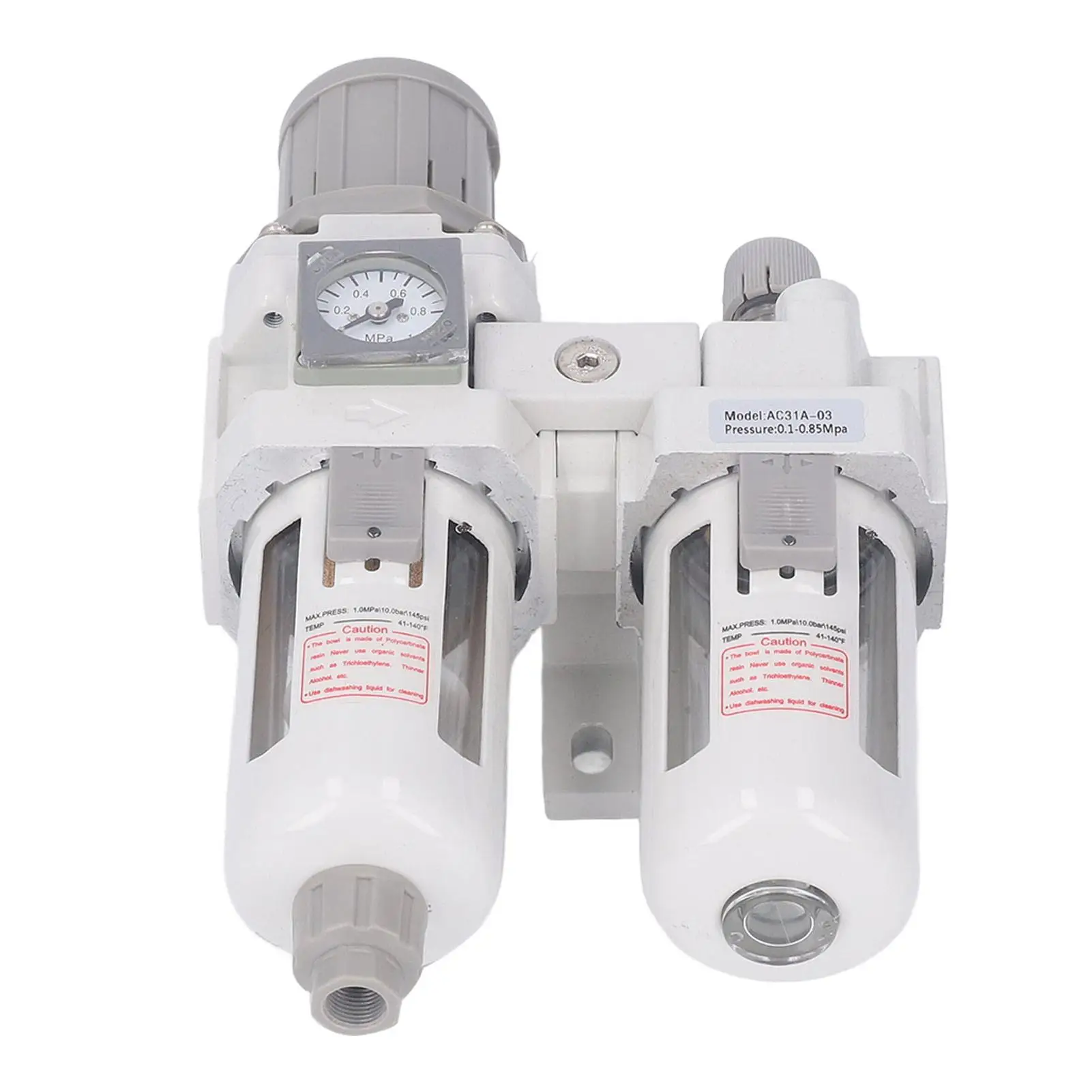 

Pressure Regulator Oil Water Separator Filter G3/8 Outlet Control Fine Atomization 0.1-0.85Mpa Aluminum Alloy