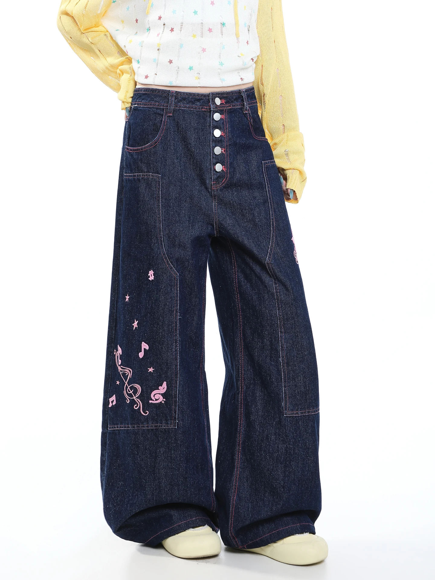 Millennial Style Embroidered S - Vintage Fashion Jeans review and price