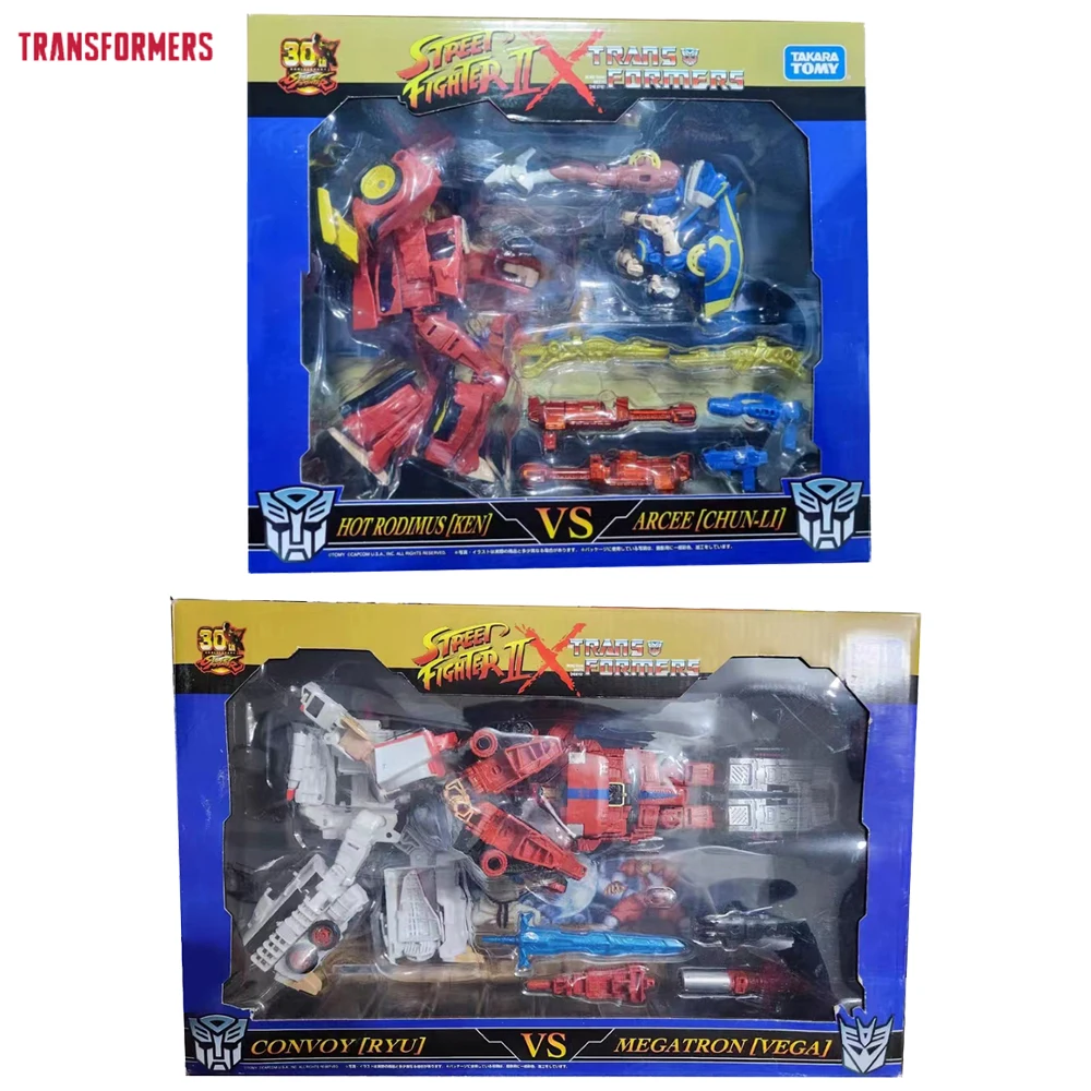 

[В наличии] Hasbro Transformers Collaborative Street Fighter Ken vs. Chun-Li & Ryu vs. M. Bison Nice Action Figure Модель игрушки