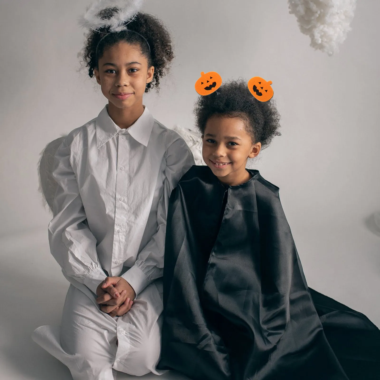 

2Pcs Halloween Pumpkin Hair Hoops Eye Catching Decorative Headdress for Festivals and Cosplay Hair Hoops Halloween Headdress