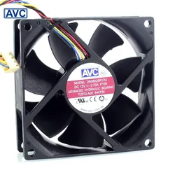 For AVC 8025 80mm cooling fan 12V 0.70A PWM DS08025R12U cooling fan speed control 80 * 80 * 25mm
