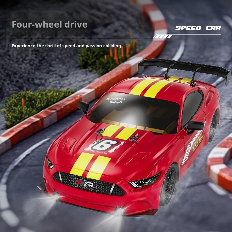 Auto telecomandata ad alta velocità KF28 Proporzione completa 1:16 a quattro ruote motrici Driftable Racing Competition Toy GTR Modello fuoristrada