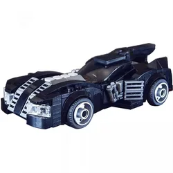 Arkhamed Super Vehicle Batmobile Building Blocks Classic Movie Bat Car Figures Technical Bricks Toys Child Compatible with LEGOs