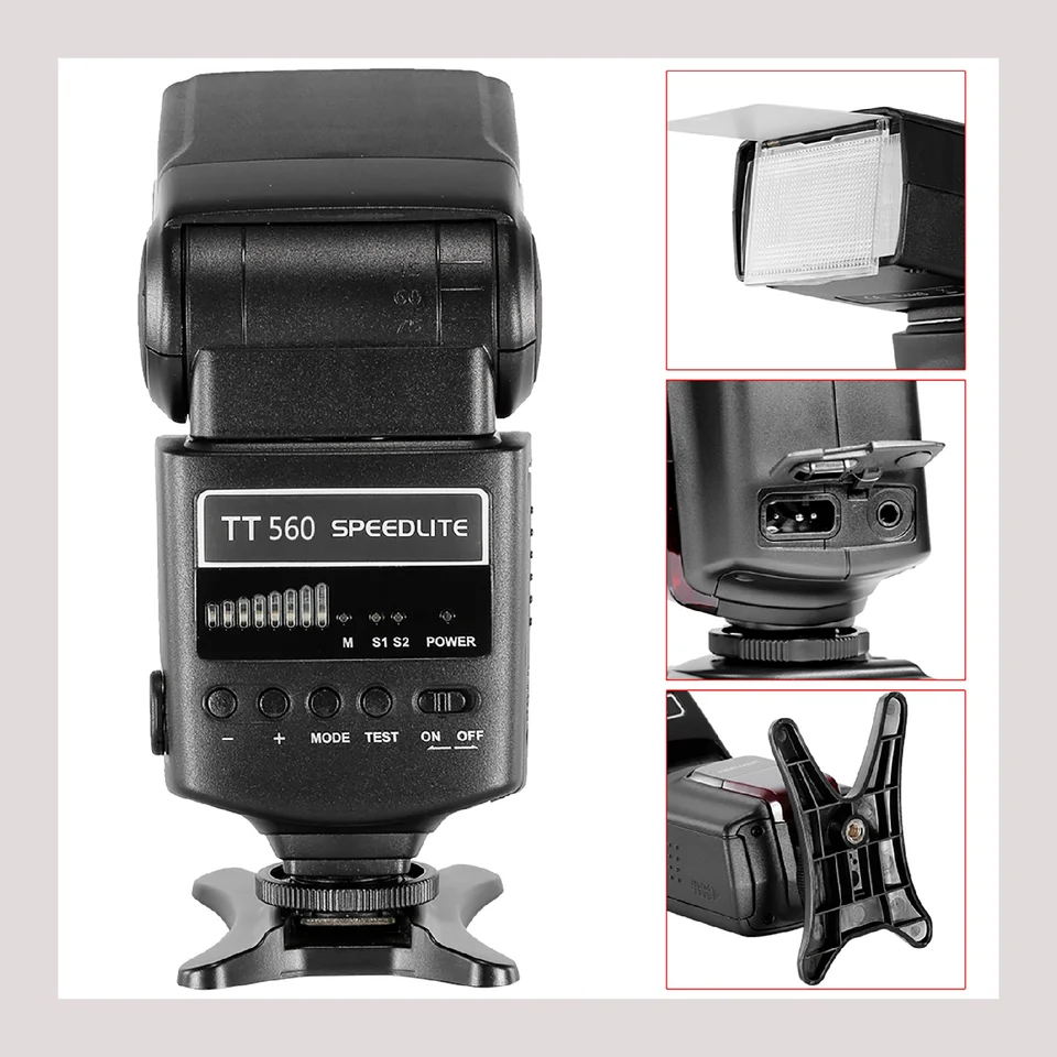 Neewer TT560 フラッシュ スピードライト、CT-16 ワイヤレス トリガー