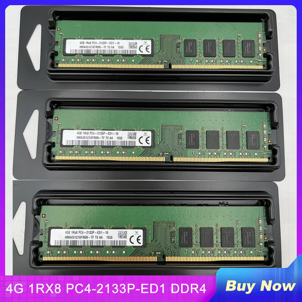 

1 PCS Memory For SK Hynix RAM 4GB 4G 1RX8 PC4-2133P-ED1 DDR4 2133 ECC UDIMM