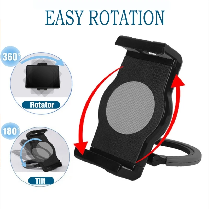 Tablet Holder 360° Rotation Foldable Tablet Stand Back Ring Grip for 7.9-12.9in