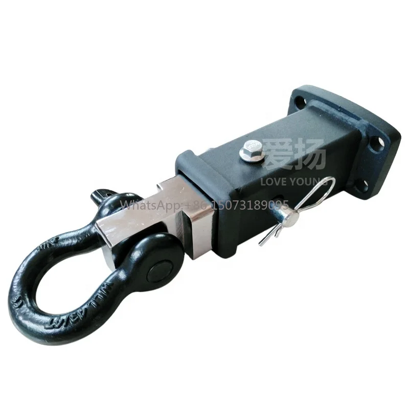 

4T Truck 2\" Trailer D Ring Shackle Steel Hitch Receiver & Pin Set 3/4\" Shackle Accessory