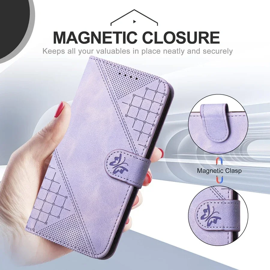 Matte PU Leather Wristband Magnetic Flip Cover for Google Pixel 9 9 Pro 8 Pro 8A Pixel 7 7 Pro 7A 6 Card Slots Wallet Case