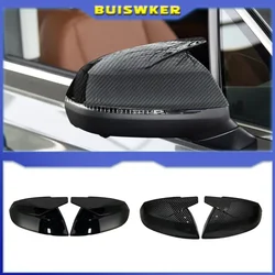 ABT style Black side mirror cover replacement For Audi Q5 Q5L SQ5 Q7 SQ7 FY 4M 45 50 55 60 TDI TFSI S line Sline 2016-2020