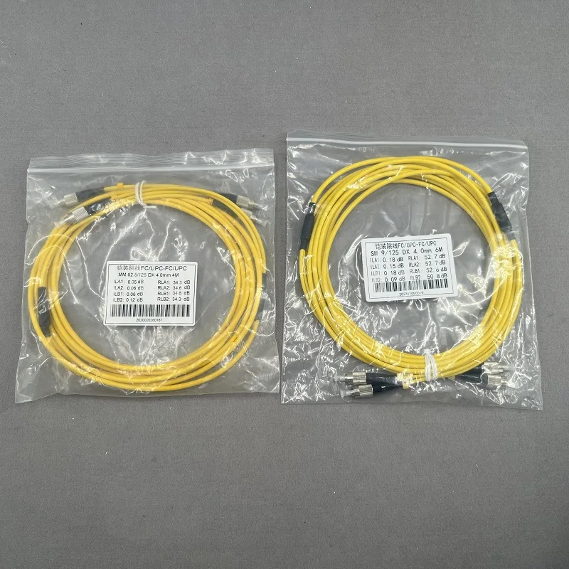 LETOP One Piece Format Printing Machine FC TO FC 4M 6M Double Cores Optical Fiber Patch Cable