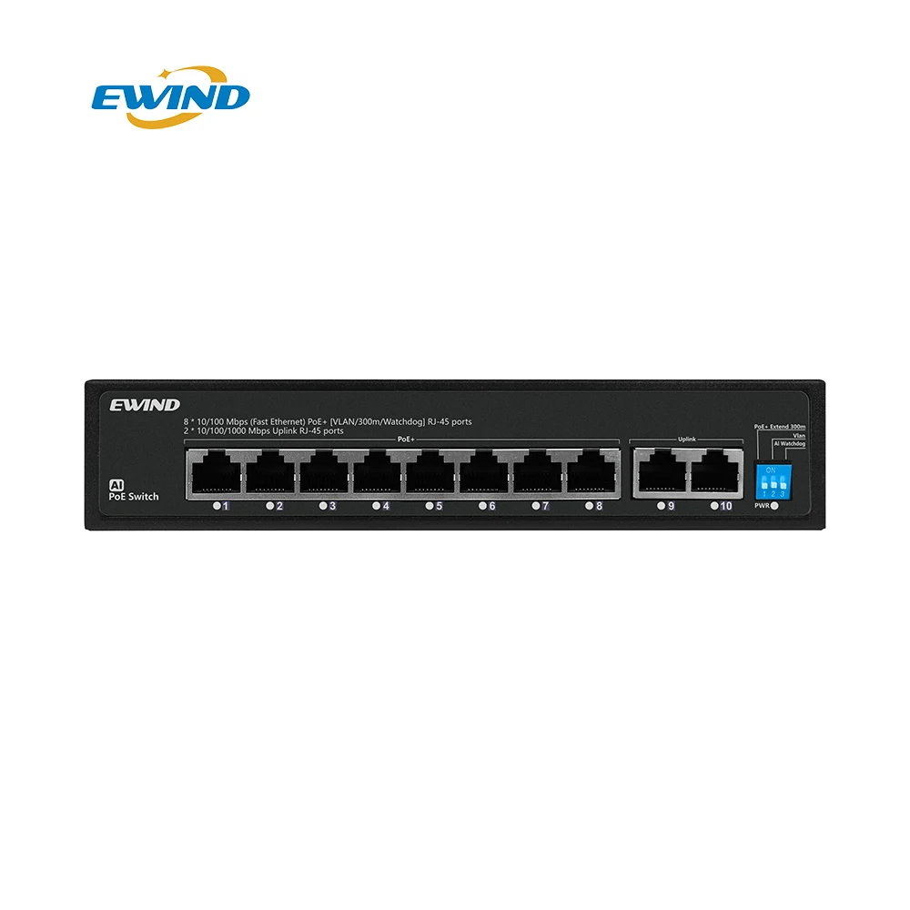 

Hot sell 10/100/1000M manufacturers sfp hub Unmanaged 8 port poe gigabit network switch