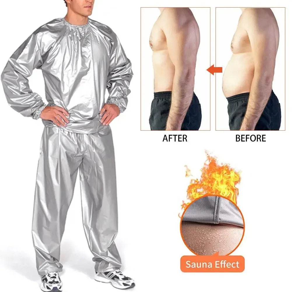 Outdoor Sauna Sweat Suit Fashion Solid Color Exercise Gym Suit For Sauna Fitness Gym Weight Loss