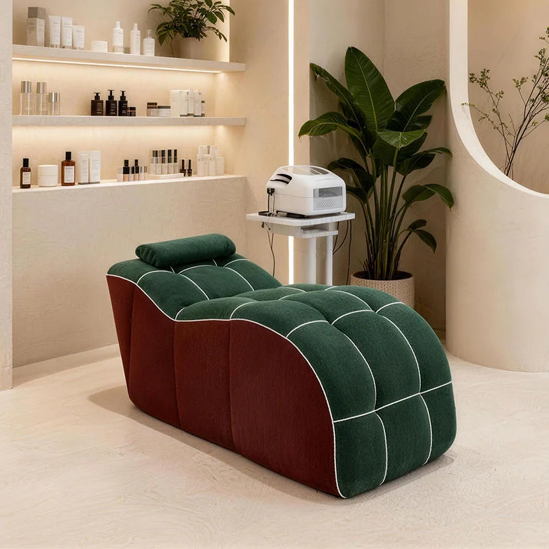 Beauty salon spa facial massage compression sofa eyelash tattoo Nordic style commercial