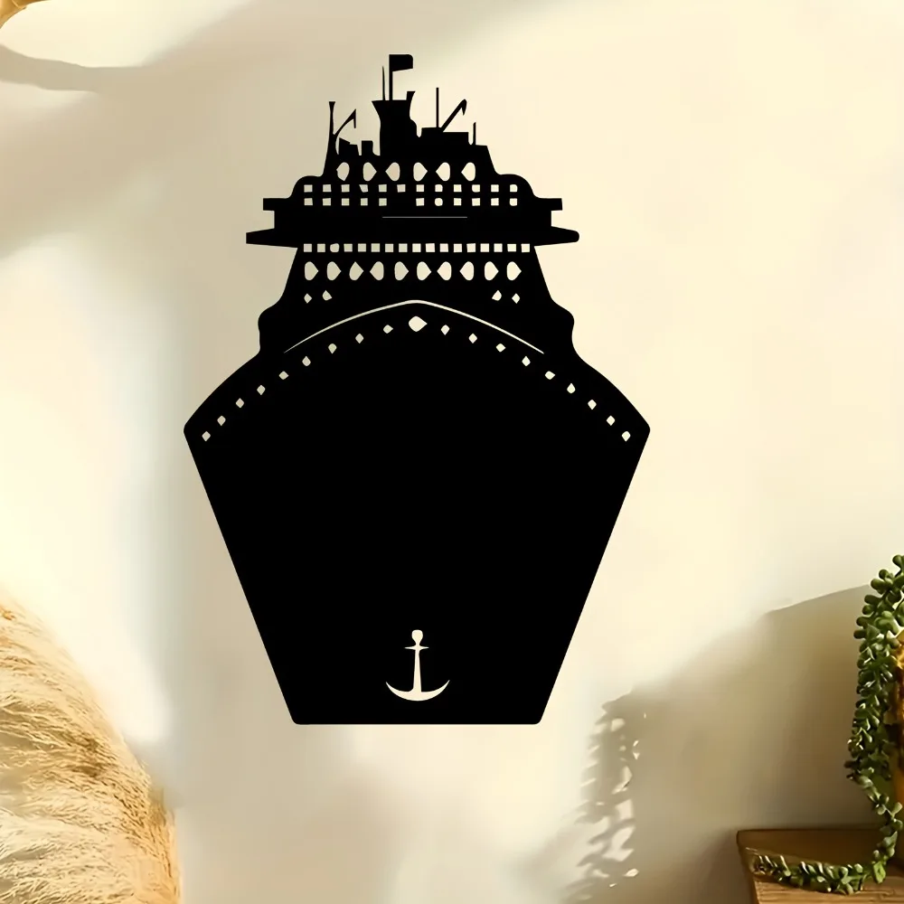 CIFbuy  Cruise Ship Aluminum Metal Wall Art Rustproof Weather Resistant Nautical Decor Indoor Outdoor Home Ornament