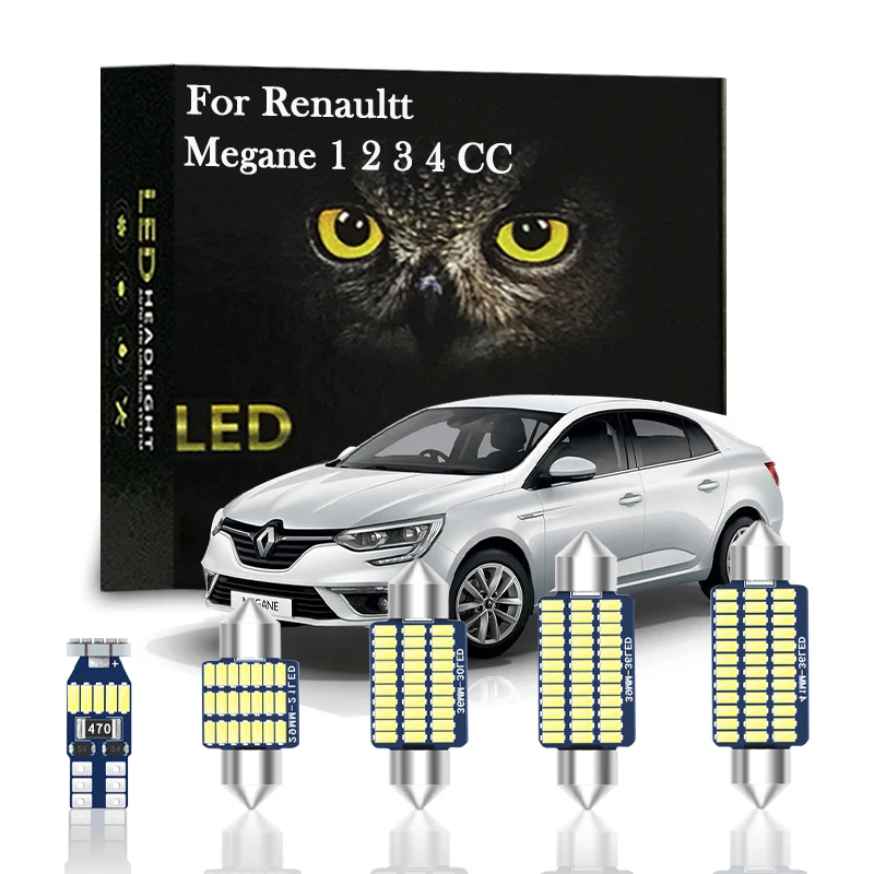 

Canbus For Renault Megane CC MK1 2 3 4 1997 1998 2006 2008 2010 2012 2014 2015 2016 2017 Accessories Indoor Lamp LED Kit