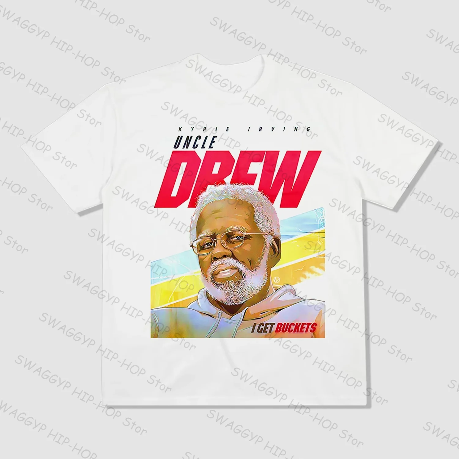 [XNF Official Store]260 Of Grams Heavy Cotton! Kyrie Irving Sports T-shirt Uncle Drew Hip Hop Men's Women's Short-Sleeved Tops